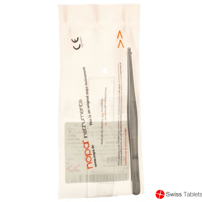 Nopa Tweezers Standard Anatomical 16cm buy online