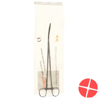 Nopa swab tongs Pelkmann curved 25cm