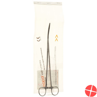 Nopa swab tongs Pelkmann curved 25cm