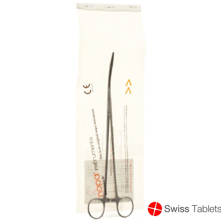 Nopa swab tongs Pelkmann curved 25cm buy online