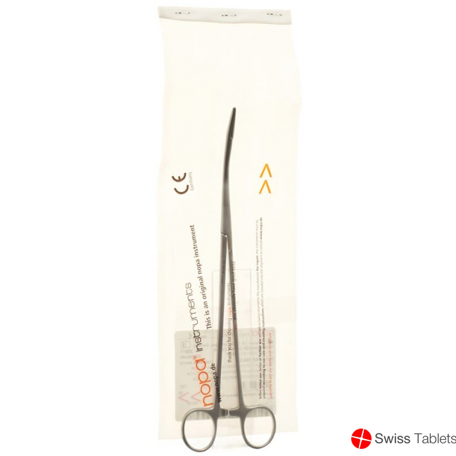 Nopa swab tongs Pelkmann curved 25cm buy online
