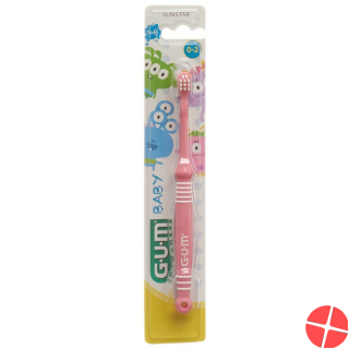 assorted GUM SUNSTAR baby toothbrush 0-2 years