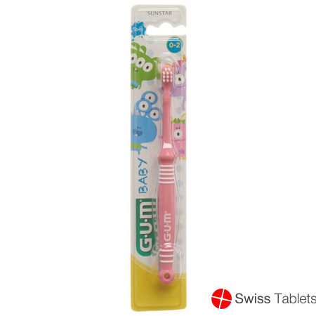assorted GUM SUNSTAR baby toothbrush 0-2 years