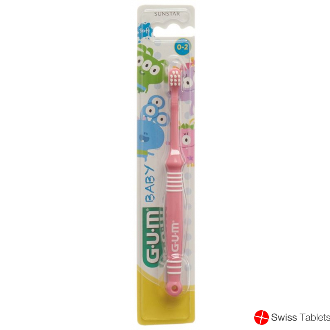 assorted GUM SUNSTAR baby toothbrush 0-2 years