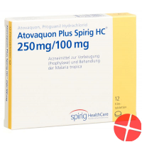 Atovaquone plus Spirig HC Filmtabl 250 / 100mg 12 pieces