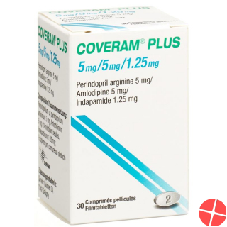 Coveram plus Filmtabl 5/5 / 1.25mg Ds 30 pcs