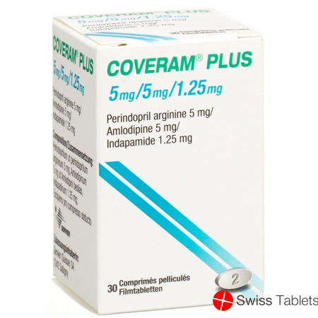 Coveram plus Filmtabl 5/5 / 1.25mg Ds 30 pcs