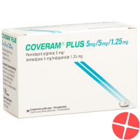 Coveram plus Filmtabl 5/5 / 1.25mg Ds 90 pcs