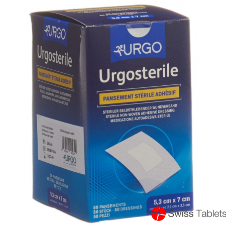 Urgostérile sterile wound dressing 53x70mm 50 pcs