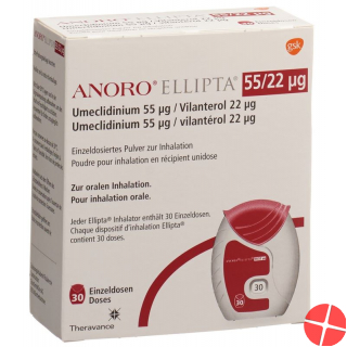 Anoro Ellipta Inh PLV 55 mcg / 22 mcg 30 Dos