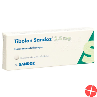 Tibolone 2.5 mg tbl Sandoz 28 pcs