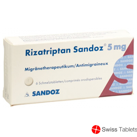 Rizatriptan Sandoz Schmelztabl 5 mg 6 pcs
