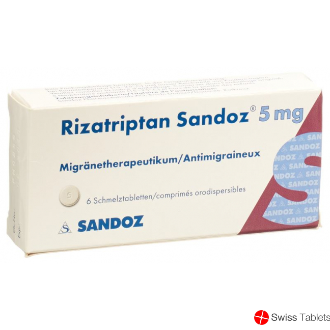 Rizatriptan Sandoz Schmelztabl 5 mg 6 pcs