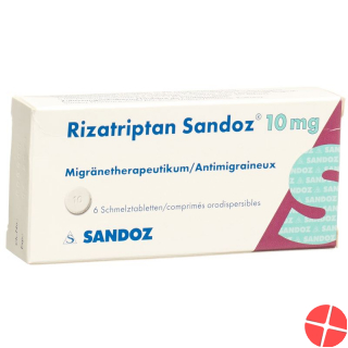 Rizatriptan Sandoz Schmelztabl 10 mg 6 pcs