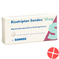 Rizatriptan Sandoz Schmelztabl 10 mg 12 pcs