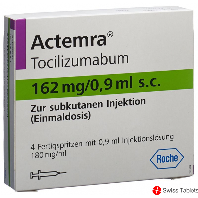 Actemra Inj Lös 162 mg / 0.9 ml pre-filled syringe 4 pcs