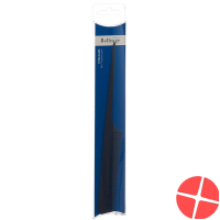 Belleage tail comb with teasing tooth carbon