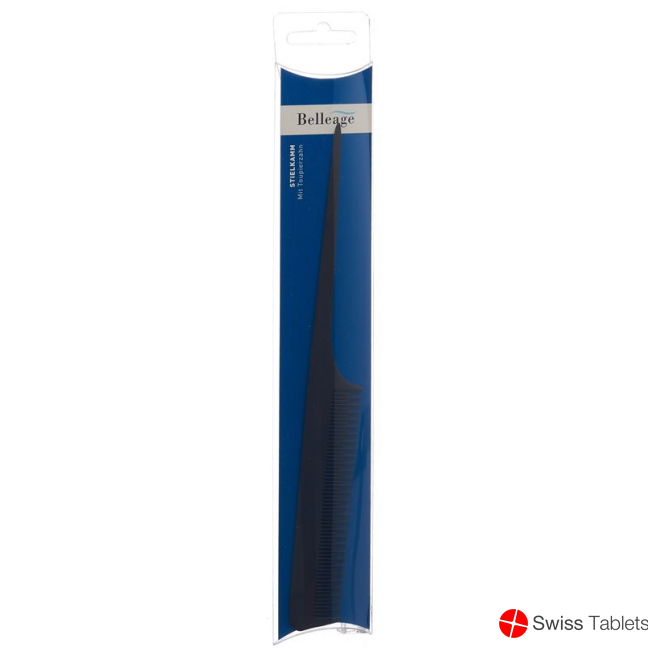 Belleage tail comb with teasing tooth carbon buy online