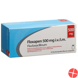Floxapen Trockensubstanz 500mg Durchstechflasche 10 Stück