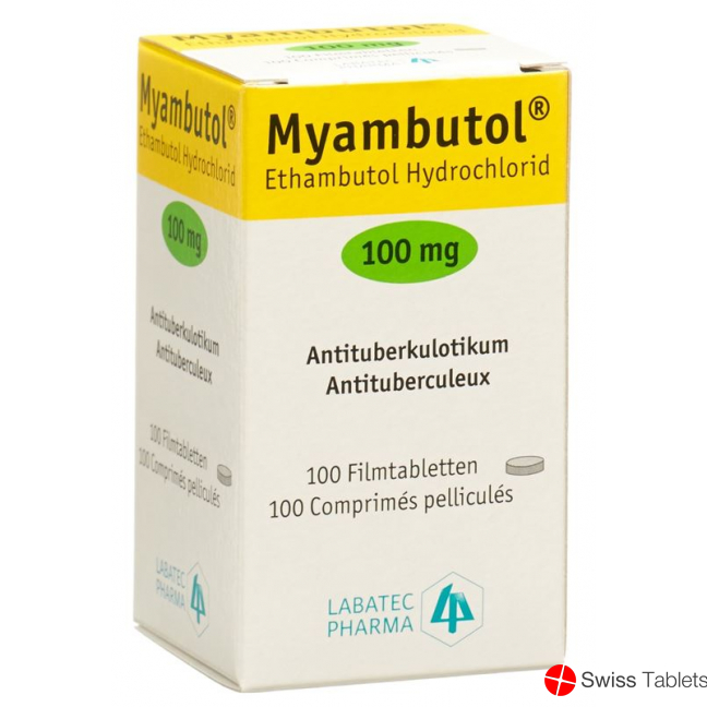Myambutol Filmtabl 100 mg Fl 100 pcs