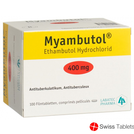 Myambutol Filmtabl 400 mg Blist 100 pcs