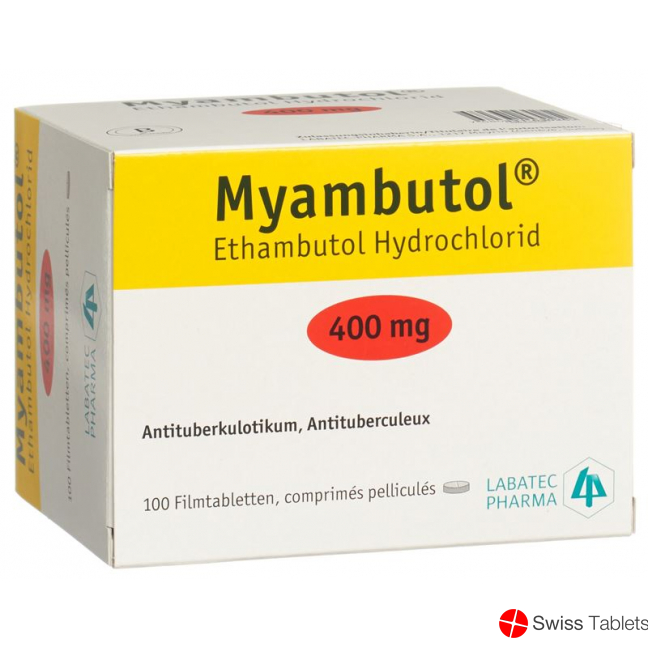 Myambutol Filmtabl 400 mg Blist 100 pcs