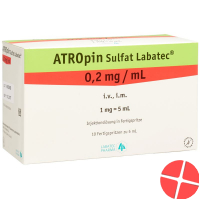 Atropine sulfate Labatec Inj Lös 1 mg / 5 ml 10 ml 5 Fertspr Atropine sulfate Labatec Inj Lös 1 mg / 5 ml 10 ml 5 Fertspr