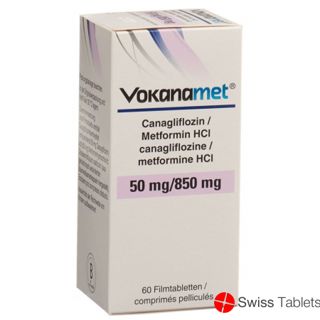 Vokanamet Filmtabl 50/850 mg Fl 60 pcs