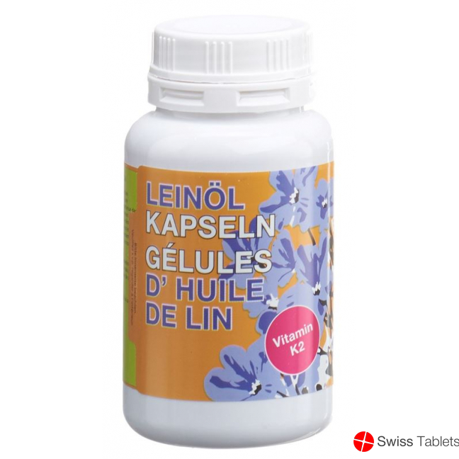 Phytomed Linseed Oil Organic 500mg + vitamin K2 180 capsules