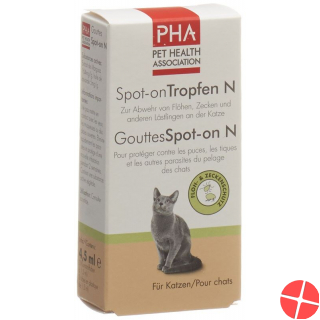 PHA spot-on drops of N for cats 3 Amp 1.5 ml