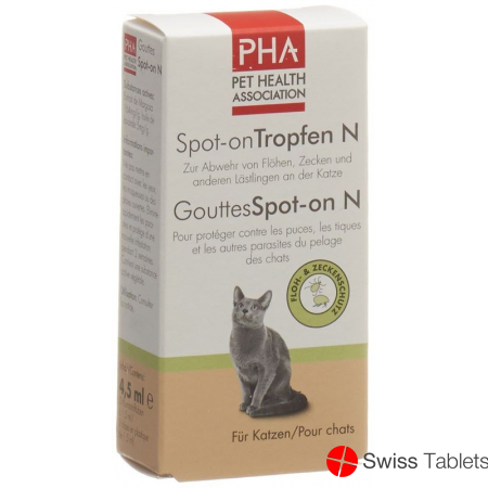 PHA spot-on drops of N for cats 3 Amp 1.5 ml
