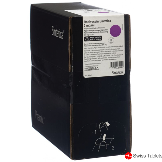 Ropivacain Sintetica 3mg/ml 100ml Beutel 10 Stück buy online