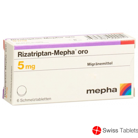 Rizatriptan-Mepha oro Schmelztabl 5 mg 6 pcs