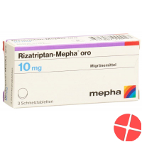 Rizatriptan-Mepha oro Schmelztabl 10 mg 3 pcs