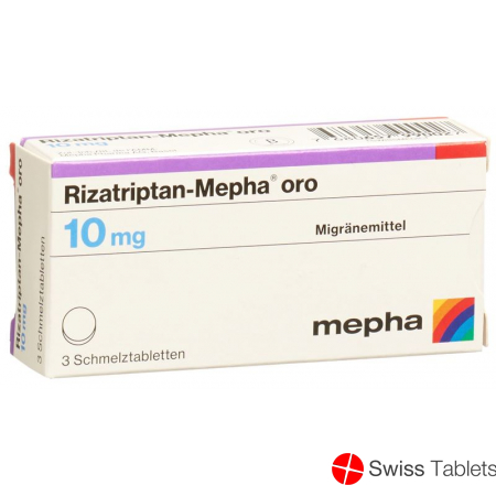 Rizatriptan-Mepha oro Schmelztabl 10 mg 3 pcs