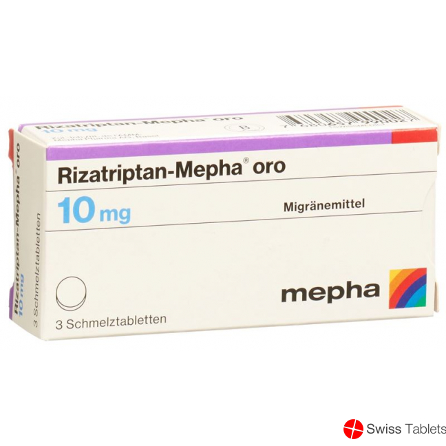 Rizatriptan-Mepha oro Schmelztabl 10 mg 3 pcs