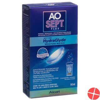 Aosept Plus with 90 ml HydraGlyde