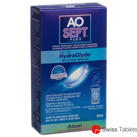 Aosept Plus with 90 ml HydraGlyde