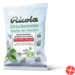 Ricola glacier mint candy without sugar bag 125 g