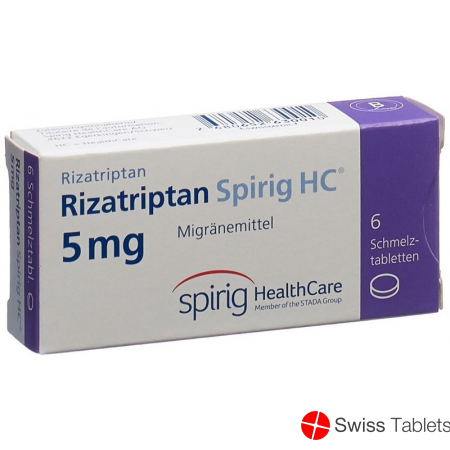 Rizatriptan Spirig HC Schmelztabl 5 mg 6 pcs