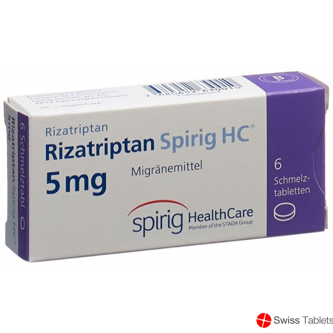 Rizatriptan Spirig HC Schmelztabl 5 mg 6 pcs