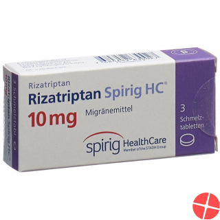 Rizatriptan Spirig HC Schmelztabl 10 mg 3 pcs