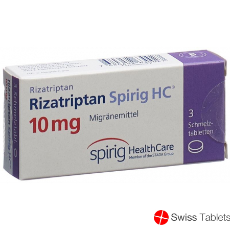 Rizatriptan Spirig HC Schmelztabl 10 mg 3 pcs
