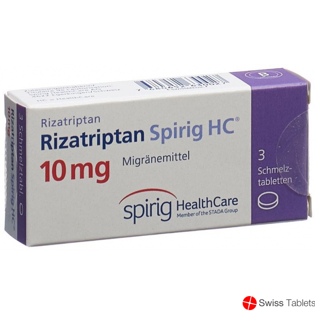 Rizatriptan Spirig HC Schmelztabl 10 mg 3 pcs