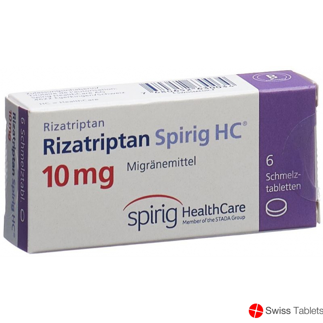 Rizatriptan Spirig HC Schmelztabl 10 mg 6 pcs