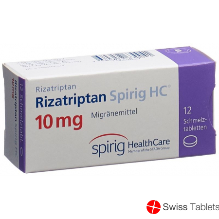 Rizatriptan Spirig HC Schmelztabl 10 mg 12 pcs