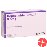 Repaglinide Zentiva Tabletten 0.5mg 90 Stück Repaglinide Zentiva Tabletten 0.5mg 90 Stück
