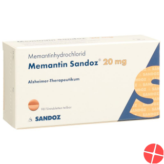 Memantine Sandoz Filmtabl 20 mg 98 pcs