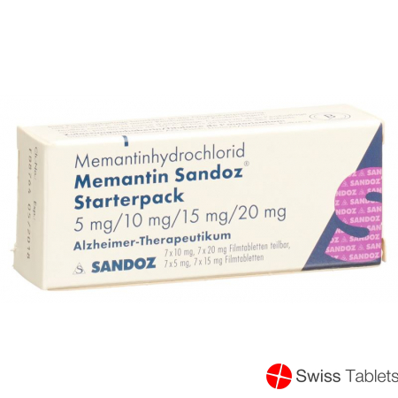 Sandoz Memantine starter pack Filmtabl 7x5 / 7x10 / 7x15 / 7x20mg 28 pcs