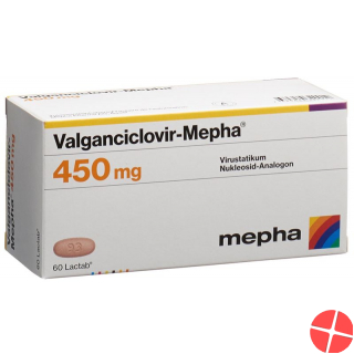 Valganciclovir Mepha Lactab 450 mg 60 tablets